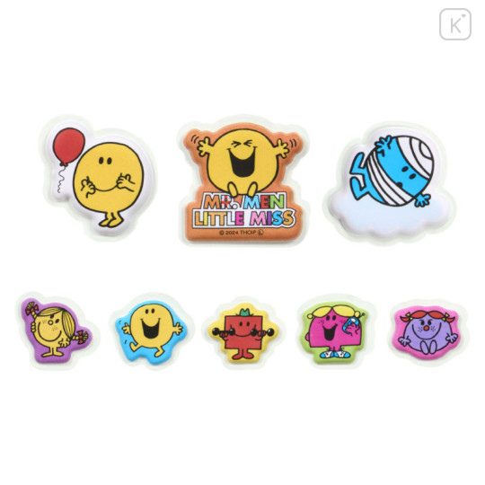 Japan Sanrio Plump Sticker - Mr. Men & Little Miss : Mr. Happy Blue - 3
