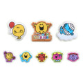 Japan Sanrio Plump Sticker - Mr. Men & Little Miss : Mr. Happy Blue - 3