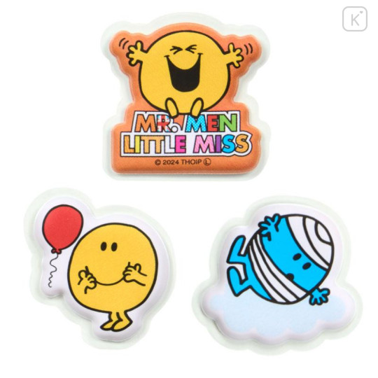 Japan Sanrio Plump Sticker - Mr. Men & Little Miss : Mr. Happy Blue - 4