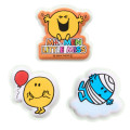 Japan Sanrio Plump Sticker - Mr. Men & Little Miss : Mr. Happy Blue - 4