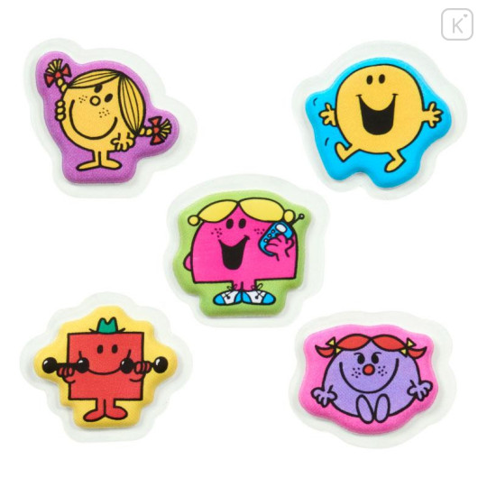 Japan Sanrio Plump Sticker - Mr. Men & Little Miss : Mr. Happy Blue - 5