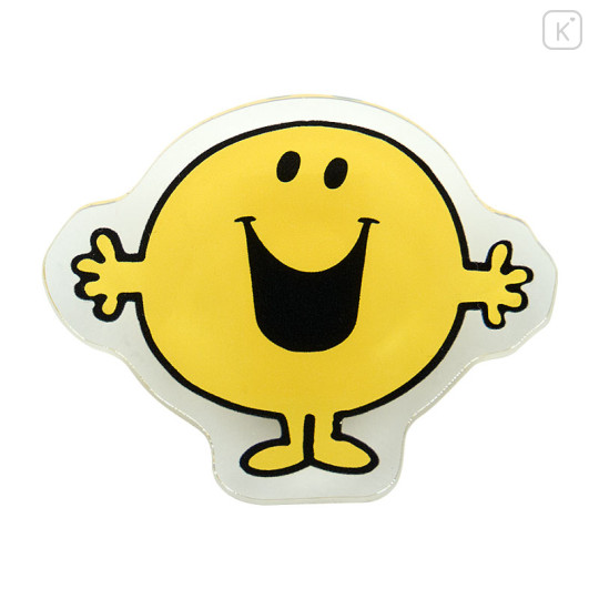 Japan Sanrio Acrylic Clip - Mr. Men & Little Miss : Mr. Happy - 3