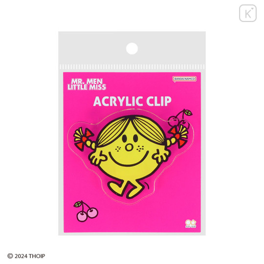 Japan Sanrio Acrylic Clip - Mr. Men & Little Miss : Miss Sunshine - 1