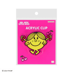 Japan Sanrio Acrylic Clip - Mr. Men & Little Miss : Miss Sunshine