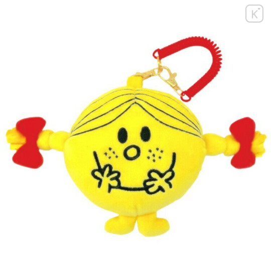 Japan Sanrio Fluffy Pass Case Card Holder - Mr. Men & Little Miss : Miss Sunshine - 1