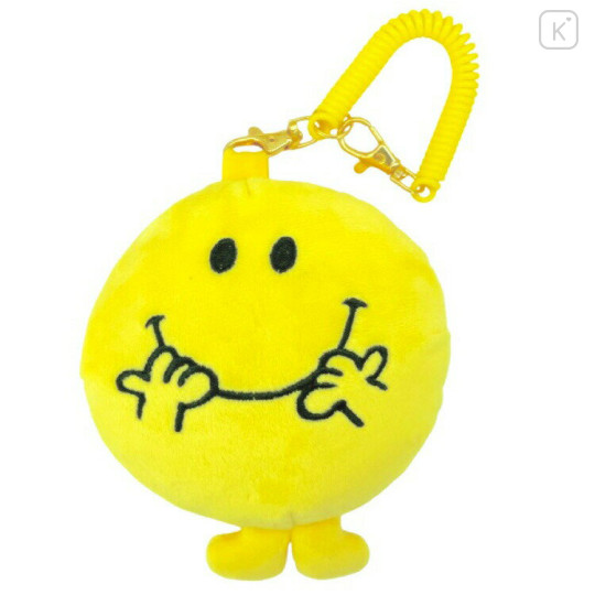 Japan Sanrio Fluffy Pass Case Card Holder - Mr. Men & Little Miss : Mr. Happy - 1