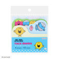 Japan Sanrio Tack Memo Pad Sticky Notes - Mr. Men & Little Miss : Mr Happy Blue - 1