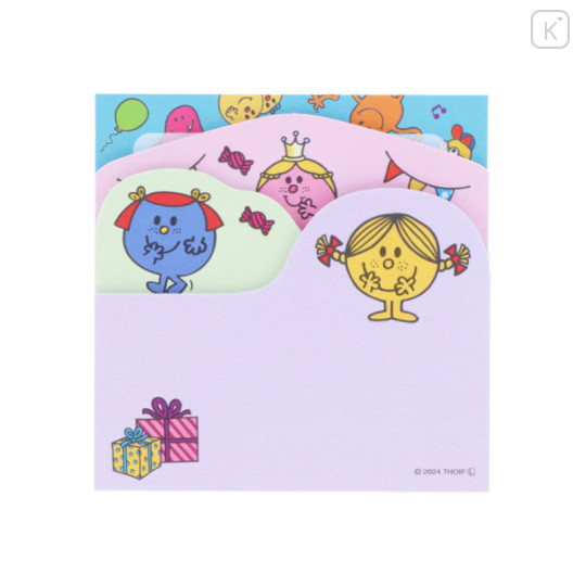 Japan Sanrio Tack Memo Pad Sticky Notes - Mr. Men & Little Miss : Miss Sunshine Pink - 2