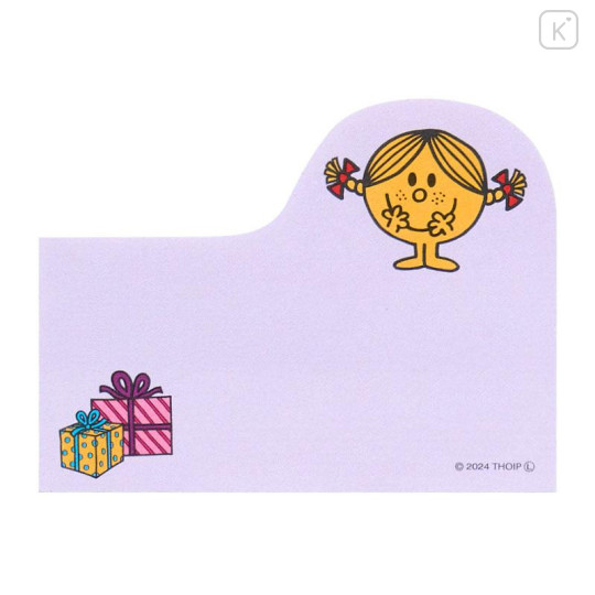 Japan Sanrio Tack Memo Pad Sticky Notes - Mr. Men & Little Miss : Miss Sunshine Pink - 5