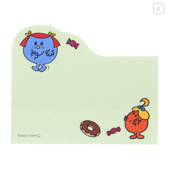 Japan Sanrio Tack Memo Pad Sticky Notes - Mr. Men & Little Miss : Miss Sunshine Pink - 6