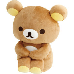 Japan San-X Sitting Plush Toy - Rilakkuma : Rainy Day to Sunny I'm By Your Side