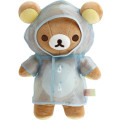 Japan San-X Plush Toy - Rilakkuma : Rainy Day to Sunny Raincoat Blue - 1