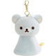 Japan San-X Plush Reel Key Cover - Rilakkuma : Rainy Day to Sunny Blue