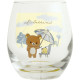 Japan San-X Swaying Glass Tumbler - Kiiroitori & Rilakkuma : Rainy Day to Sunny Yellow