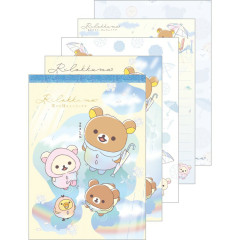 Japan San-X A6 Notepad - Rilakkuma : Rainy Day to Sunny Raincoat