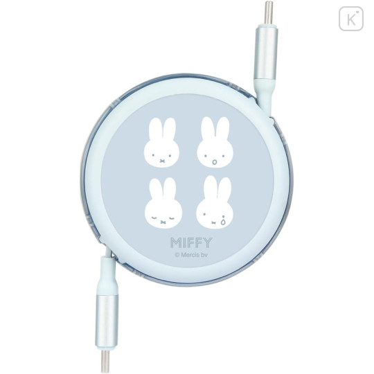 Japan Miffy PD60W USB Type-C Sync & Power Reel Cable - Miffy - 1