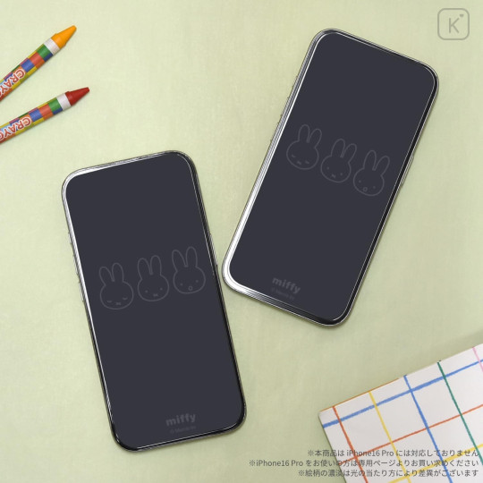 Japan Miffy iPhone 16e / 16 / 15 / 15 Pro / 14 / 14 Pro / 13 / 13 Pro Glass Screen Protector - Miffy - 4