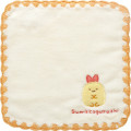 Japan San-X Embroidered Mini Towel - Sumikko Gurashi : Ebifurai no Shippo Fried Shrimp Tail - 1