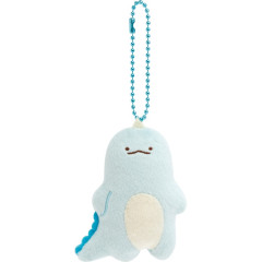 Japan San-X Plush Badge With Ball Chain - Sumikko Gurashi : What if Evolved Tokage C