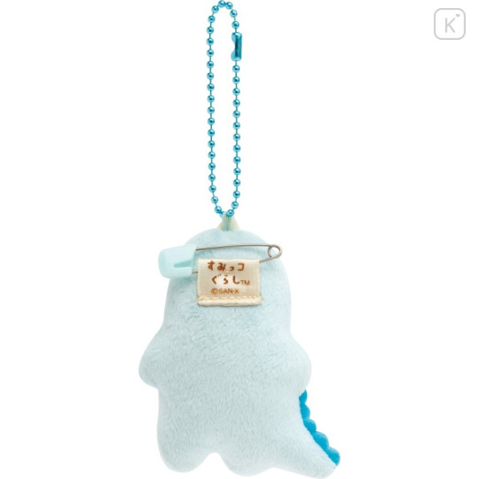 Japan San-X Plush Badge With Ball Chain - Sumikko Gurashi : What if Evolved Tokage C - 3