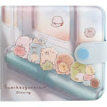 Japan San-X Small Vinyl Wallet - Sumikko Gurashi : Train On The Way Home Blue - 1