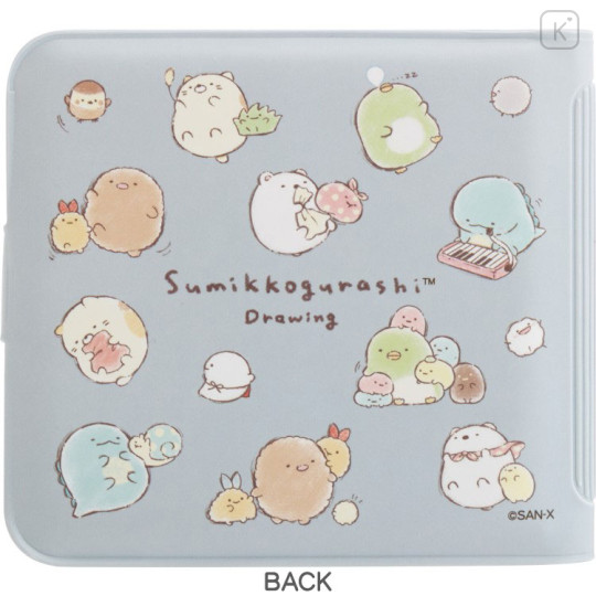 Japan San-X Small Vinyl Wallet - Sumikko Gurashi : Train On The Way Home Blue - 2