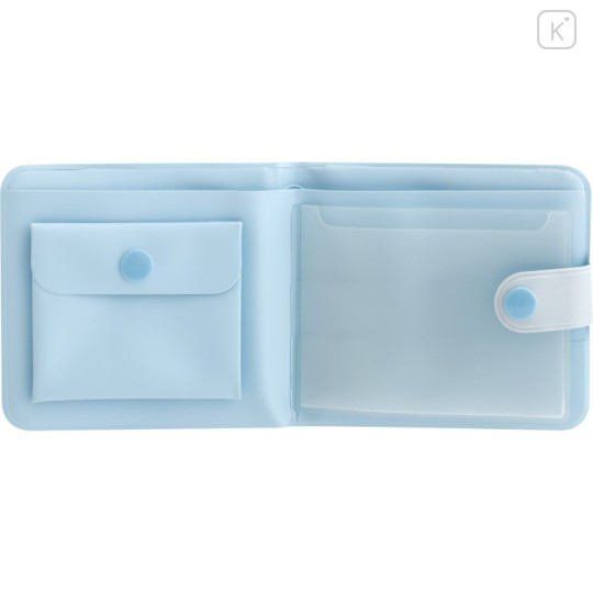 Japan San-X Small Vinyl Wallet - Sumikko Gurashi : Train On The Way Home Blue - 3
