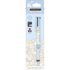 Japan San-X Juice Up 3 in 1 Gel Pen - Sumikko Gurashi : All Over Pattern Blue