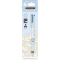 Japan San-X Juice Up 3 in 1 Gel Pen - Sumikko Gurashi : All Over Pattern Blue - 1