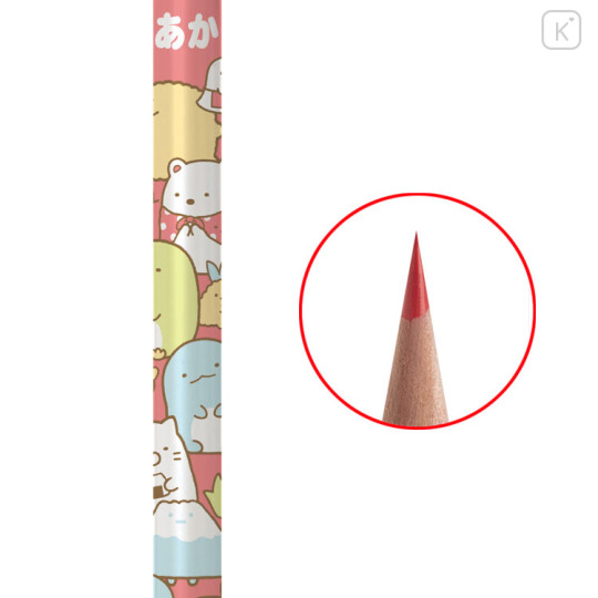 Japan San-X Red Color Pencil - Sumikko Gurashi : All Over Pattern - 2