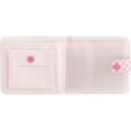 Japan San-X Small Vinyl Wallet - Nyan Nyan Nyanko : Gingham Pink - 3