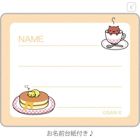 Japan San-X Small Vinyl Wallet - Nyan Nyan Nyanko : Gingham Pink - 4