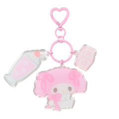 Japan Sanrio Acrylic Keychain - My Melody : Pastel Color Toy