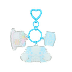 Japan Sanrio Acrylic Keychain - Cinnamoroll : Pastel Color Toy