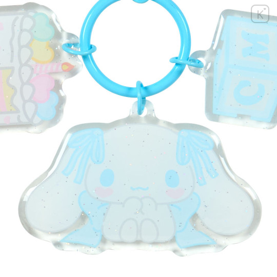 Japan Sanrio Acrylic Keychain - Cinnamoroll : Pastel Color Toy - 2