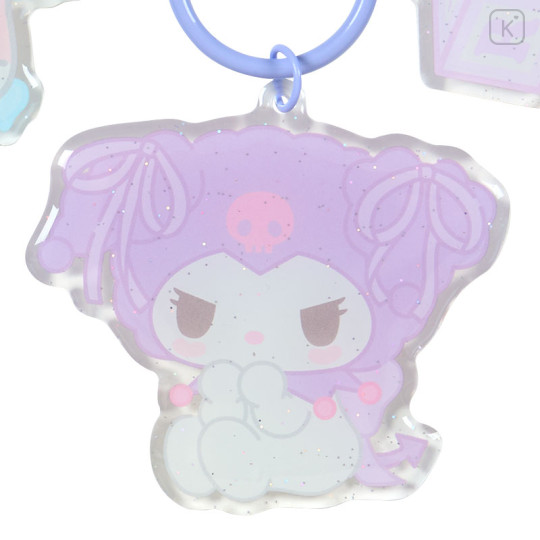 Japan Sanrio Acrylic Keychain - Kuromi : Pastel Color Toy - 2