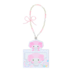 Japan Sanrio Card Case with Strap - My Melody : Pastel Color Toy