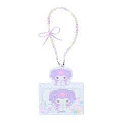 Japan Sanrio Card Case with Strap - Kuromi : Pastel Color Toy