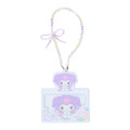Japan Sanrio Card Case with Strap - Kuromi : Pastel Color Toy - 1