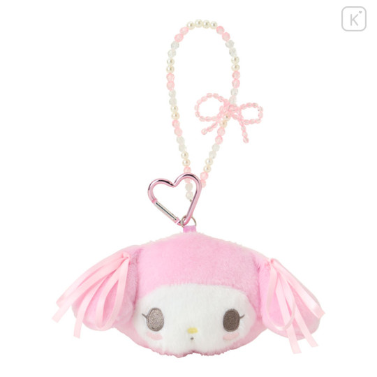 Japan Sanrio Face-shaped Mini Pouch - My Melody : Pastel Color Toy - 1