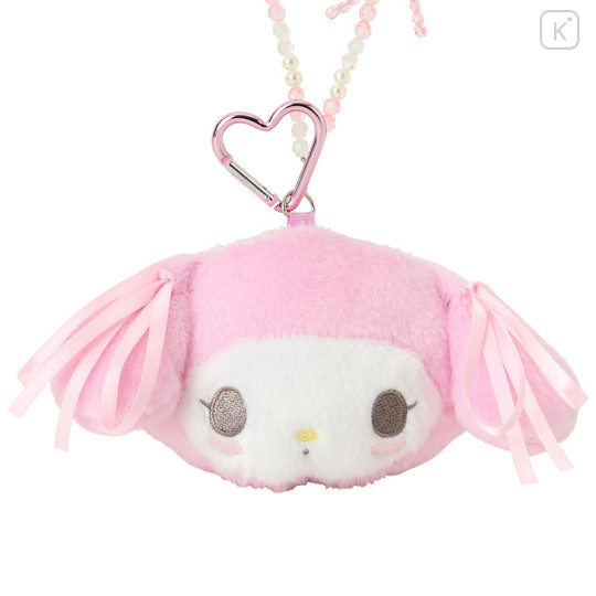 Japan Sanrio Face-shaped Mini Pouch - My Melody : Pastel Color Toy - 2