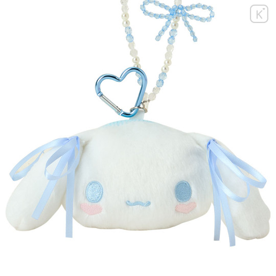 Japan Sanrio Face-shaped Mini Pouch - Cinnamoroll : Pastel Color Toy - 2