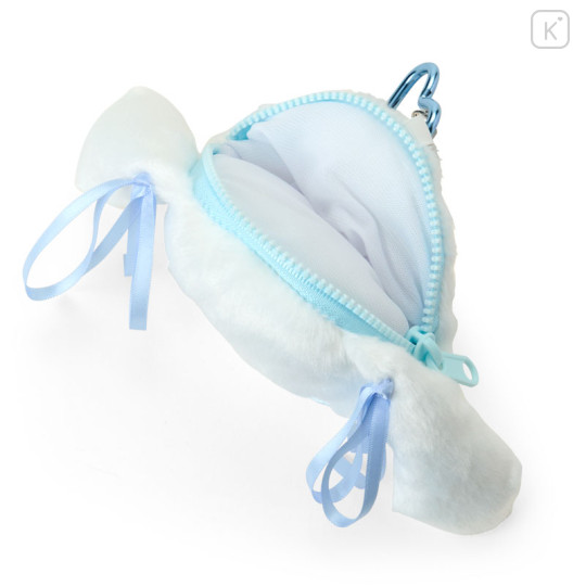 Japan Sanrio Face-shaped Mini Pouch - Cinnamoroll : Pastel Color Toy - 3