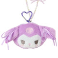 Japan Sanrio Face-shaped Mini Pouch - Kuromi : Pastel Color Toy - 2