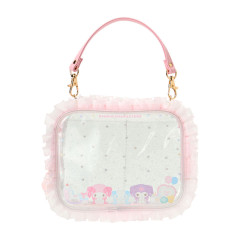 Japan Sanrio Clear Pouch - Cinnamoroll & Kuromi & My Melody : Pastel Color Toy