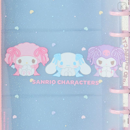 Japan Sanrio Multi Binder Pouch - Cinnamoroll & Kuromi & My Melody : Pastel Color Toy - 5