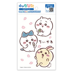 Japan Chiikawa Charapita Iron Postcard - Chiikawa & Hachiware & Usagi : Sakura Cherry Blossom