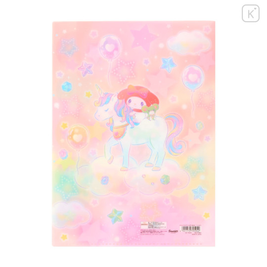 Japan Sanrio 5 Pockets A4 Clear File - My Melody : Dreamy - 2