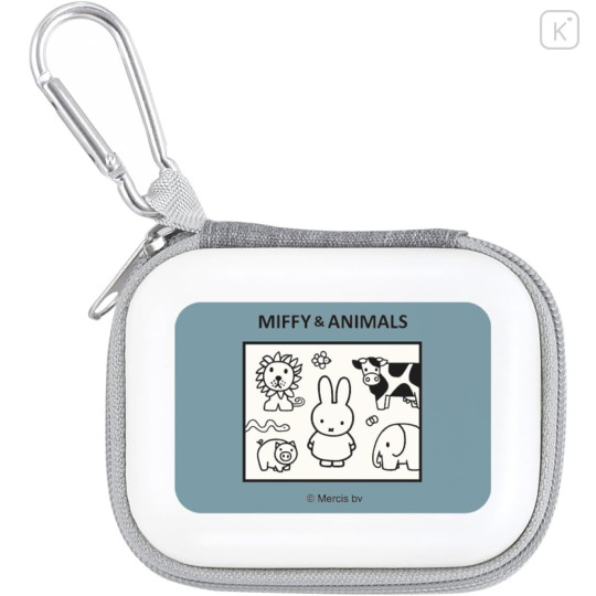 Japan Miffy Compact Gadget Pouch - Miffy&Animals - 1