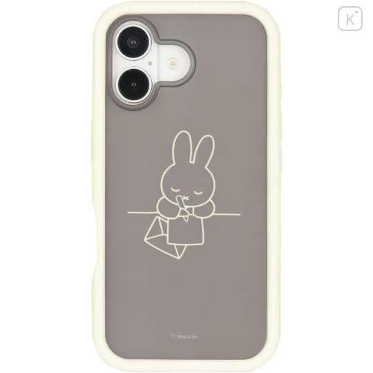 Japan Miffy Plump Frame iPhone Case - Miffy Letter : iPhone16 - 1